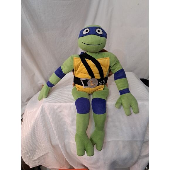 2023 TMNT Mutant Mayhem Leonardo Plush 26" Kids Stuffed Animal Body Pillow - Picture 1 of 9